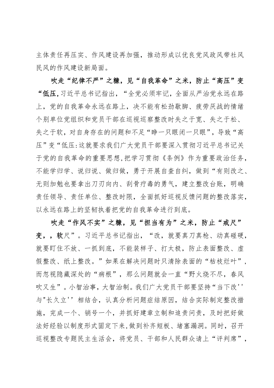 2024修订后的《中国共产党巡视工作条例》学习心得八篇.docx_第2页