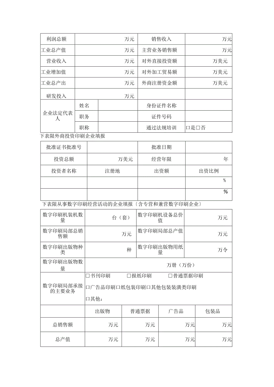 2019年印刷企业年度报告表模板.docx_第3页