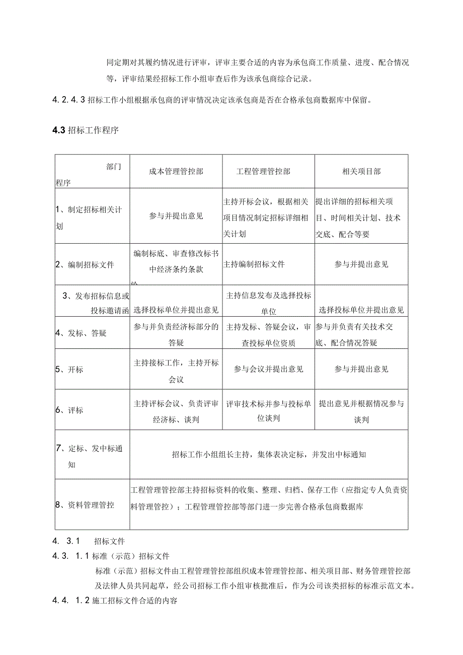 XX地产集团工程招投标管理管控办法.docx_第3页