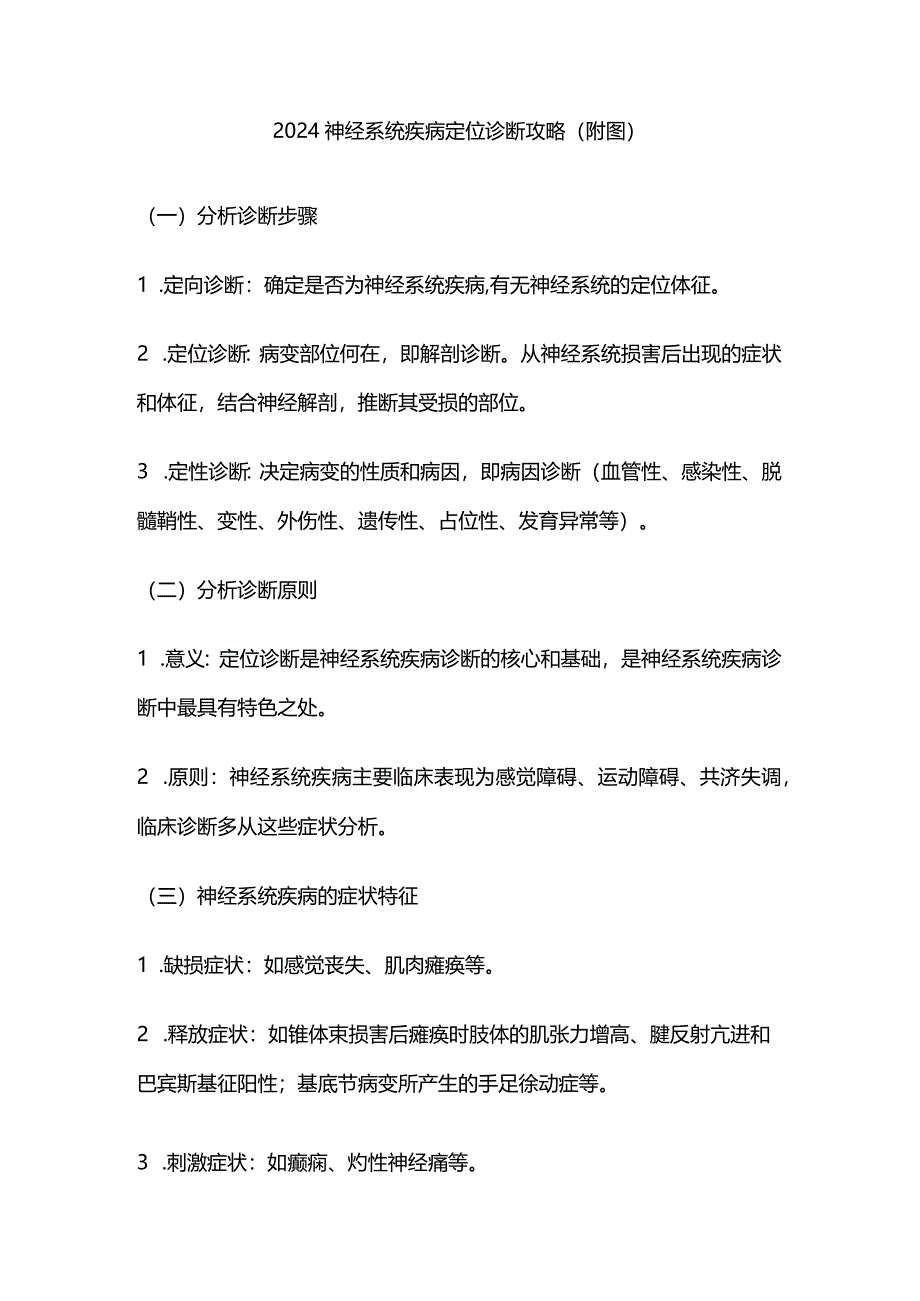 2024神经系统疾病定位诊断攻略（附图）.docx_第1页