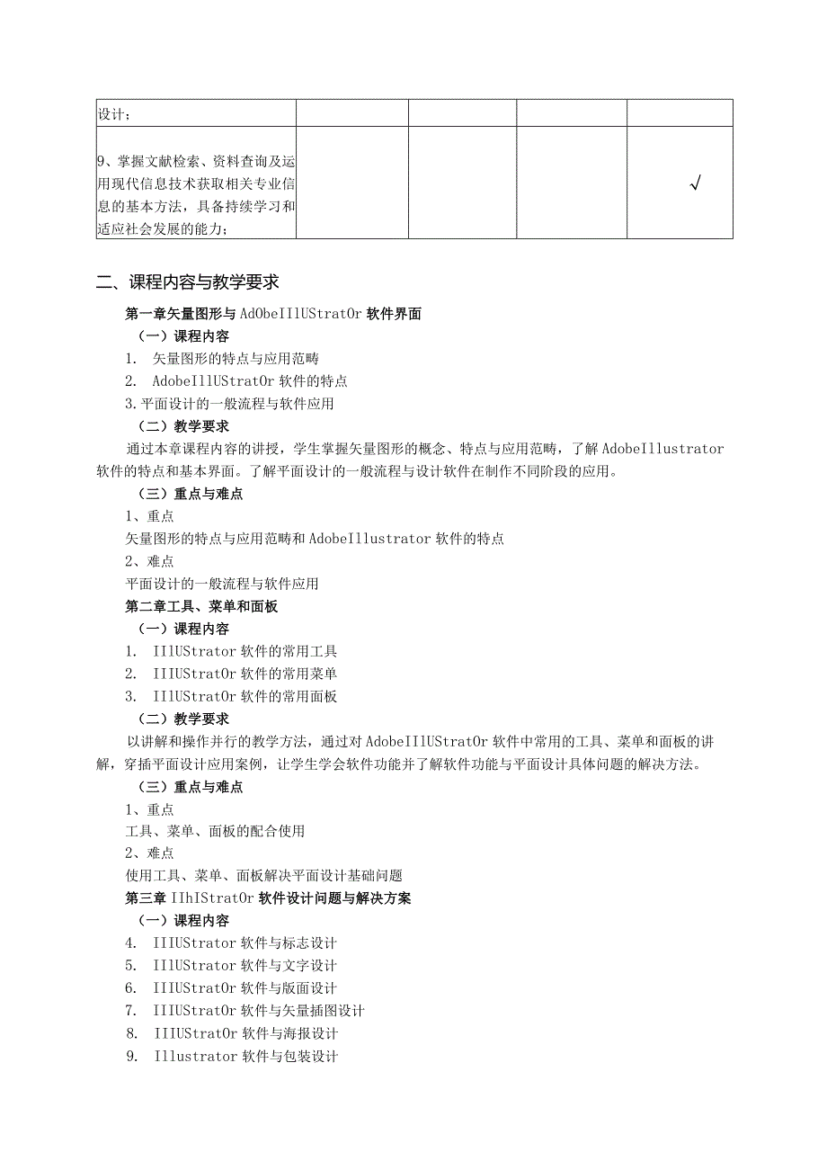 18410145Illustrator应用大学高校课程教学大纲.docx_第2页