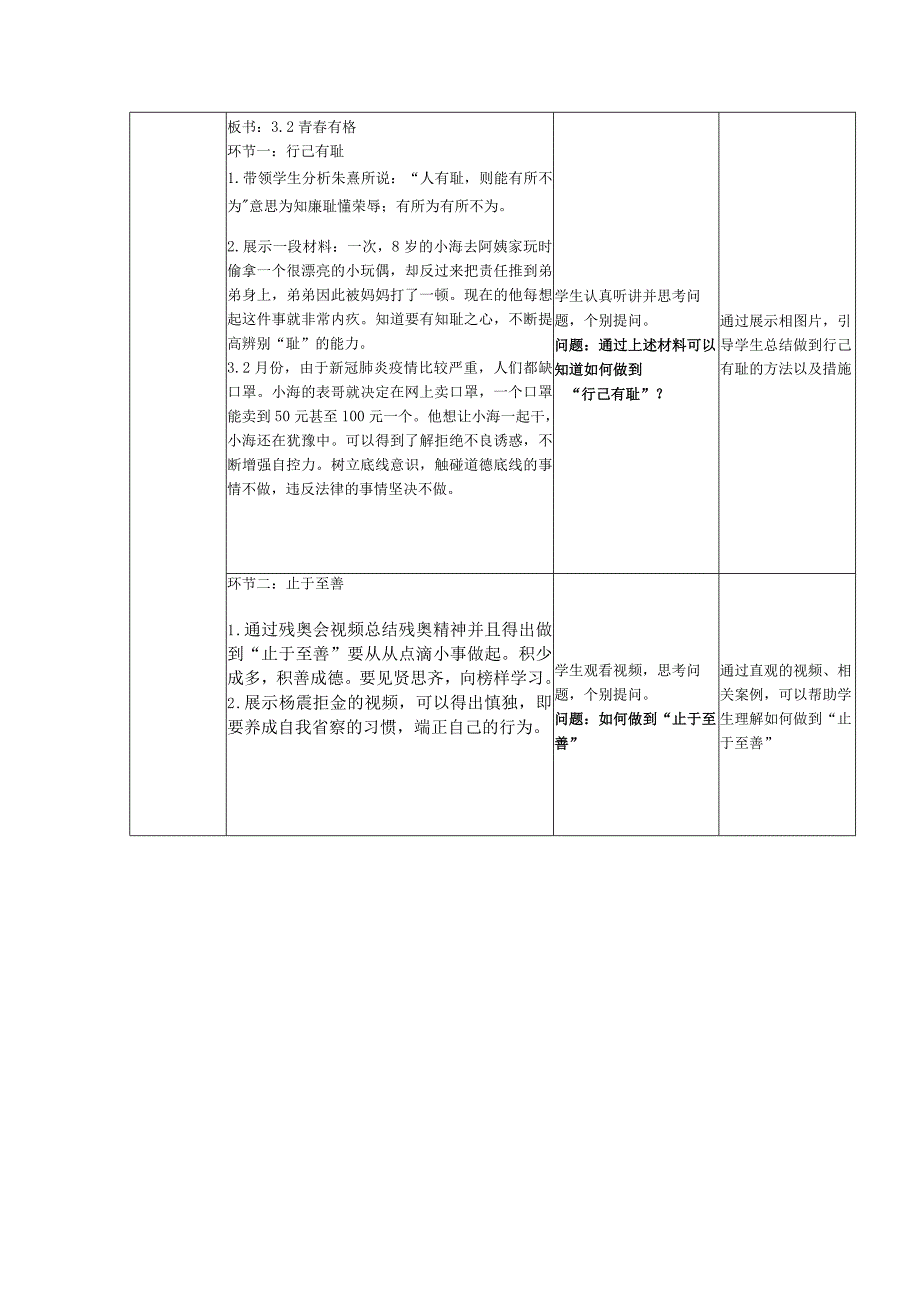 3.2+青春有格+教学设计-2022-2023学年部编版道德与法治七年级下册.docx_第2页