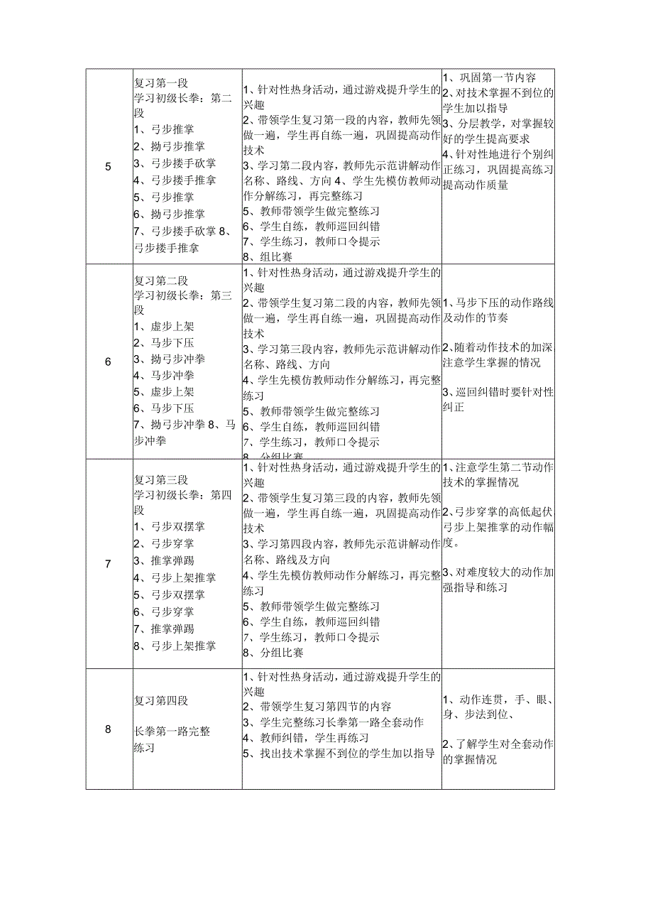 25、水平五武术长拳18课时大单元教学计划.docx_第3页