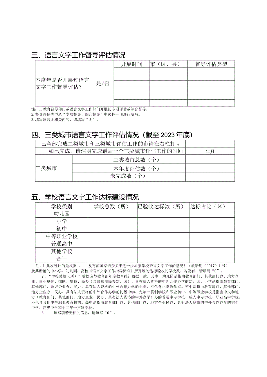 2023年市（区）语言文字工作统计报表.docx_第2页