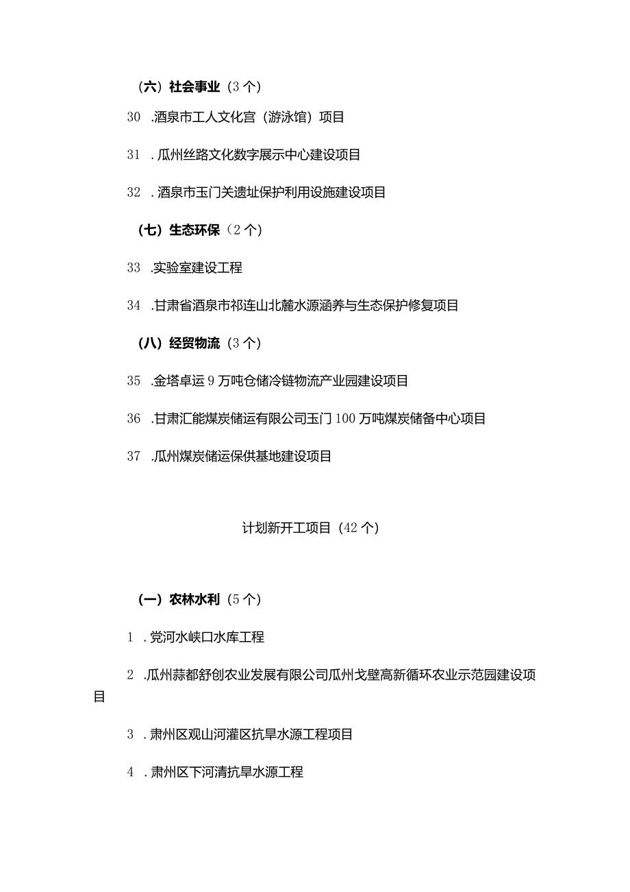 2024年酒泉市市列重大项目清单.docx_第3页