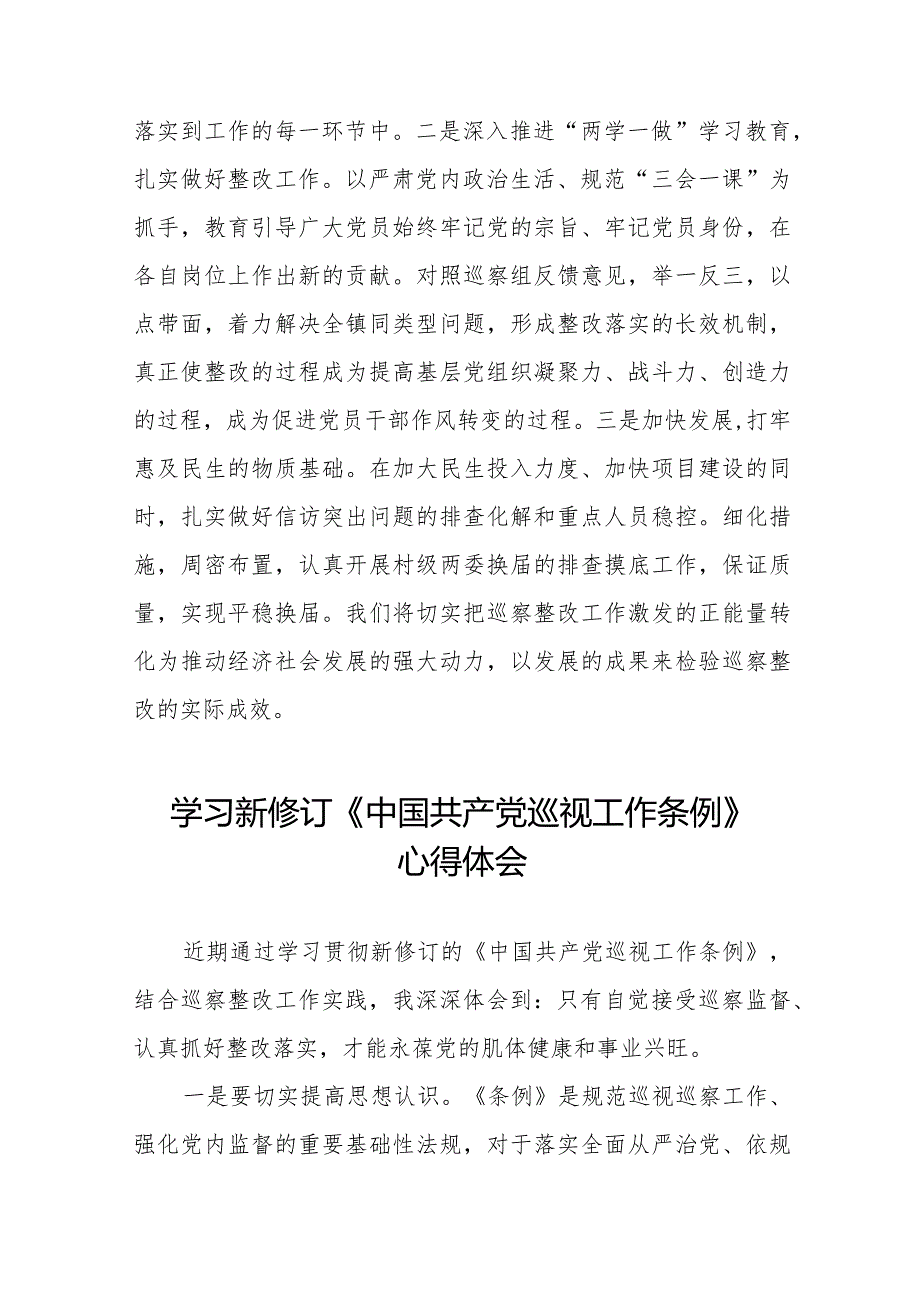 学习贯彻新修订《中国共产党巡视工作条例》的心得体会14篇.docx_第3页