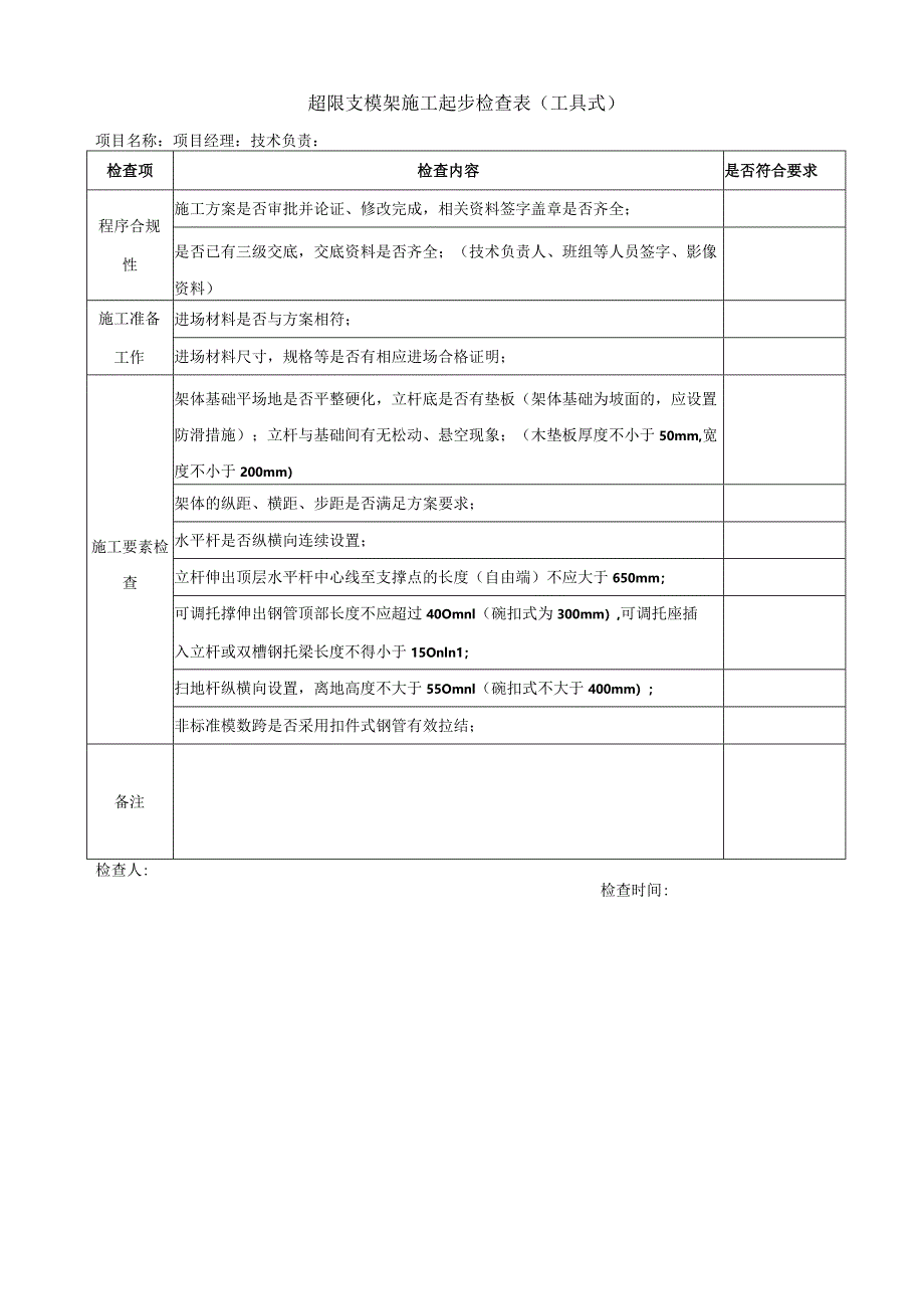 深基坑施工起步检查表.docx_第3页