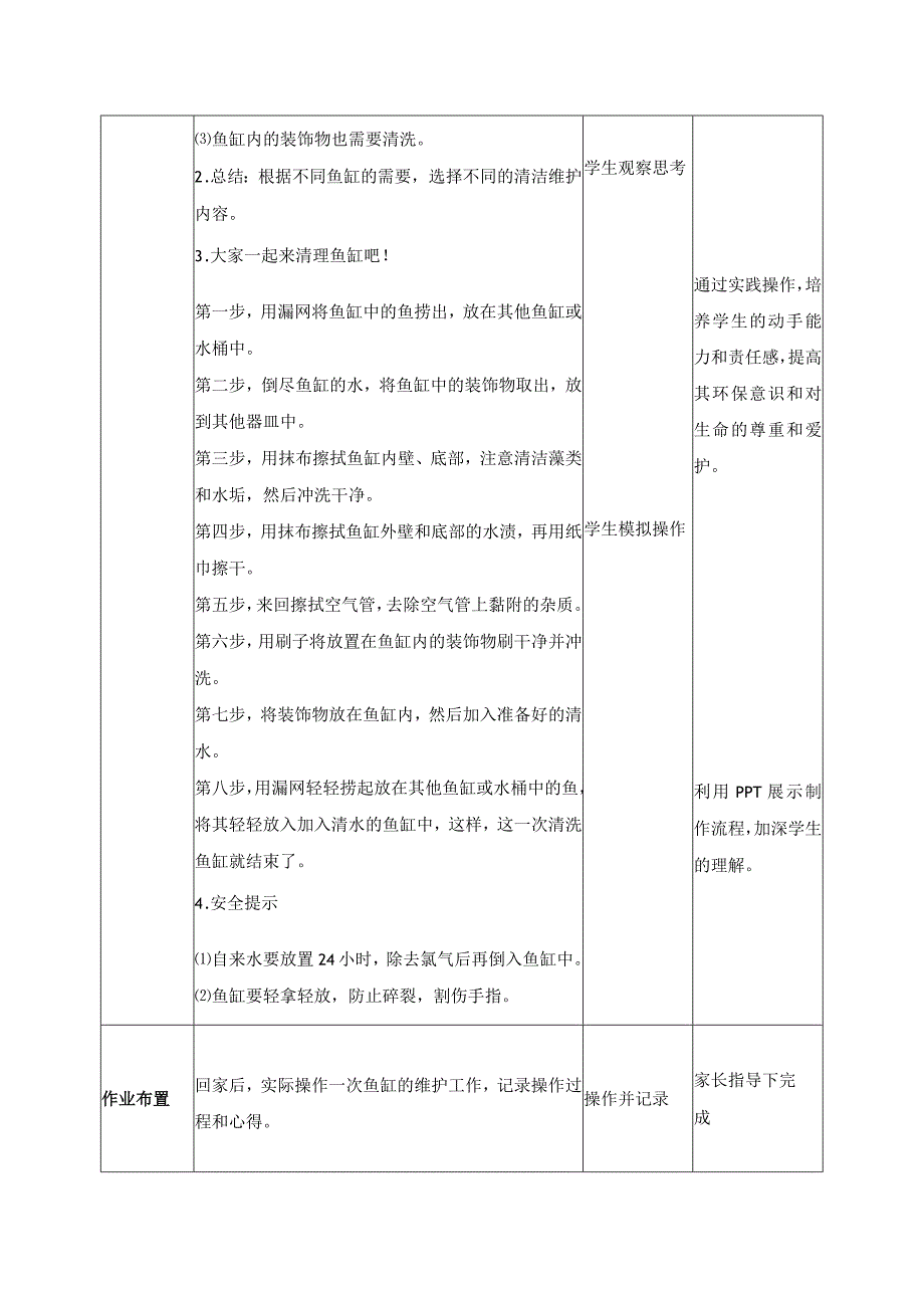 5-鱼缸的维护四年级劳动下册（人民版）.docx_第2页