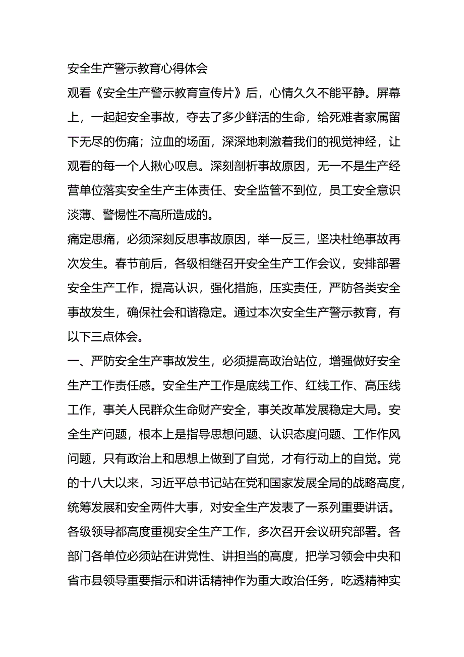 安全生产警示教育心得体会.docx_第1页