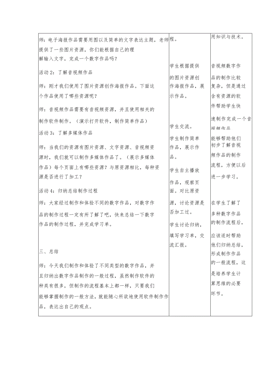 6-2制作数字作品第三课时（教案）三年级下册信息技术苏科版.docx_第2页