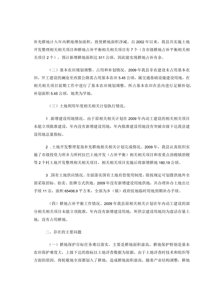 XX县耕地保护责任目标履行情况自查报告.docx_第2页