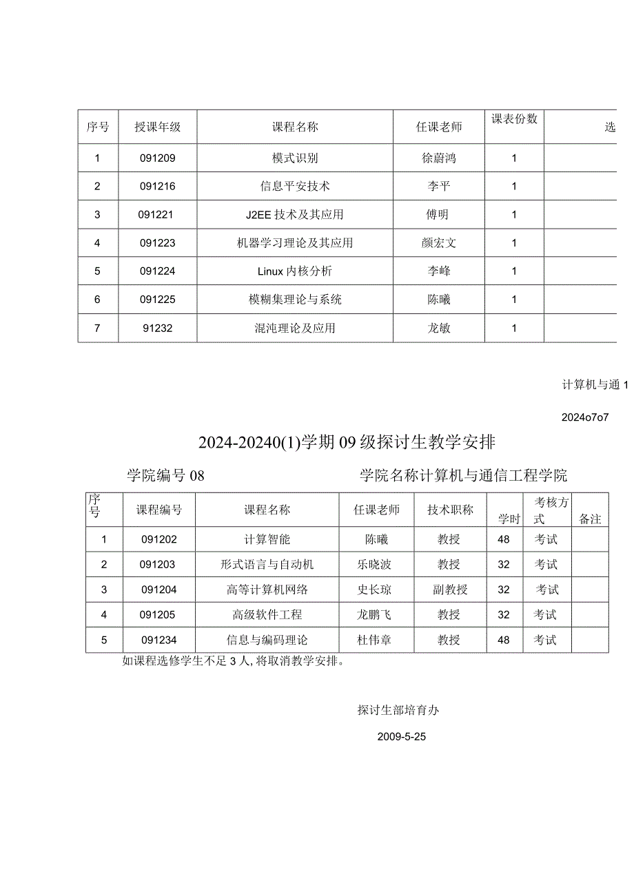 2024-2025学期08级研究生教学计划学院名称计算机与通信.docx_第3页