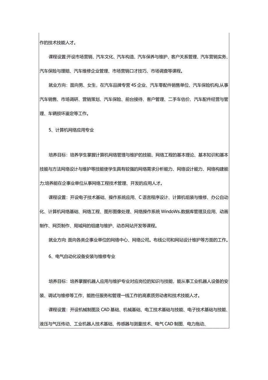 2024年2024南京信息工程技工学校开设的专业一览表.docx_第3页