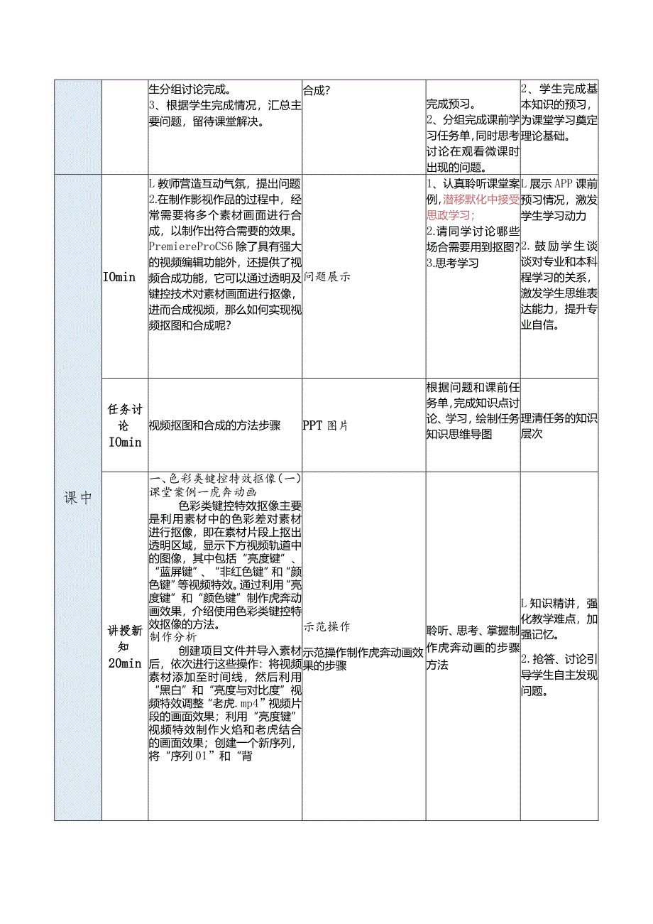 《影视制作案例教程——中文版PremiereProCS6实战精粹》教案第6章移形换影——视频抠像与合成.docx_第3页