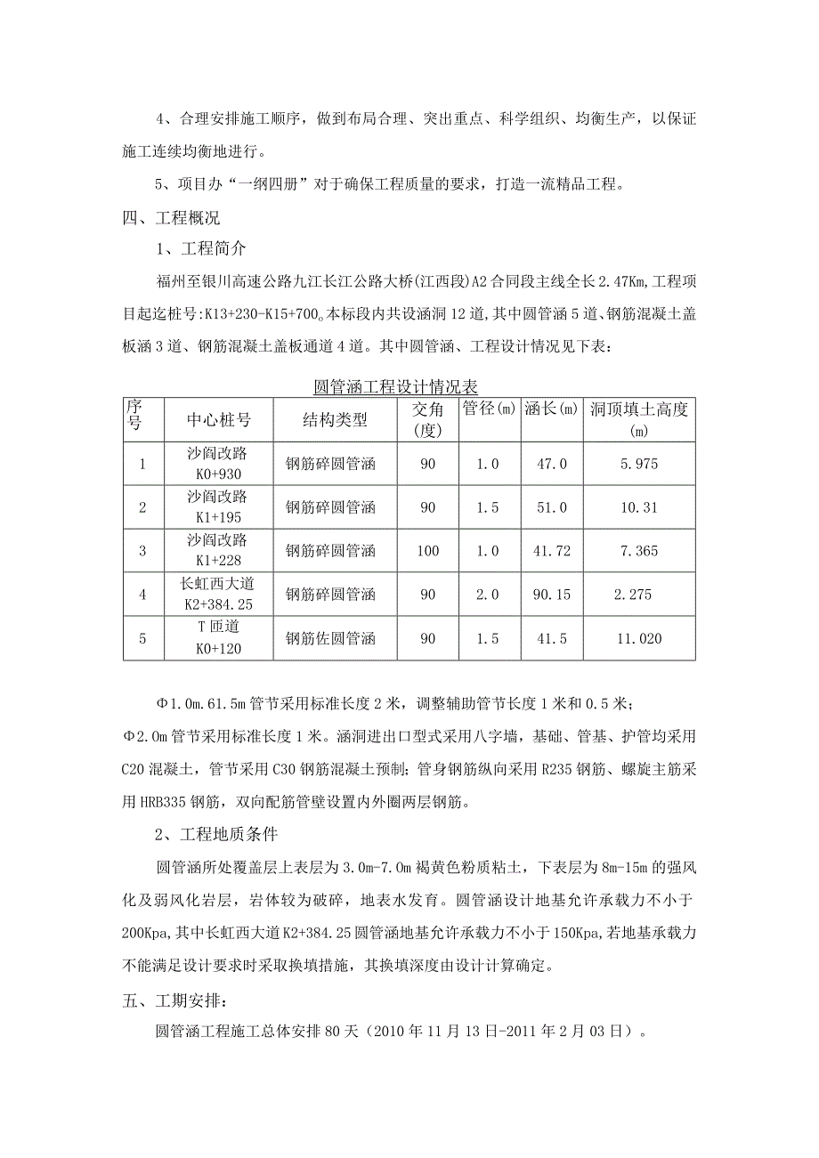 圆管涵、倒虹吸专项施工方案（圆管涵5道、钢筋混凝土盖板涵3道、钢筋混凝土盖板通道4道）.docx_第2页