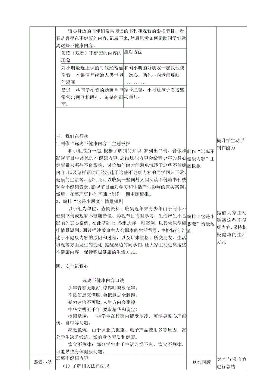 第一课《远离不健康内容》（教案）六年级下册综合实践活动沪科黔科版.docx_第3页