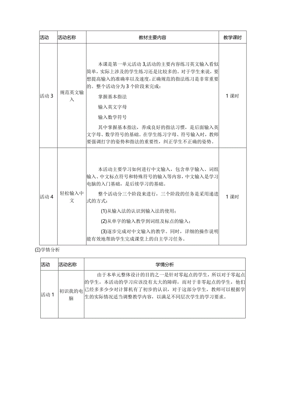 七年级上册《信息技术》单元作业设计(优质案例23页).docx_第3页