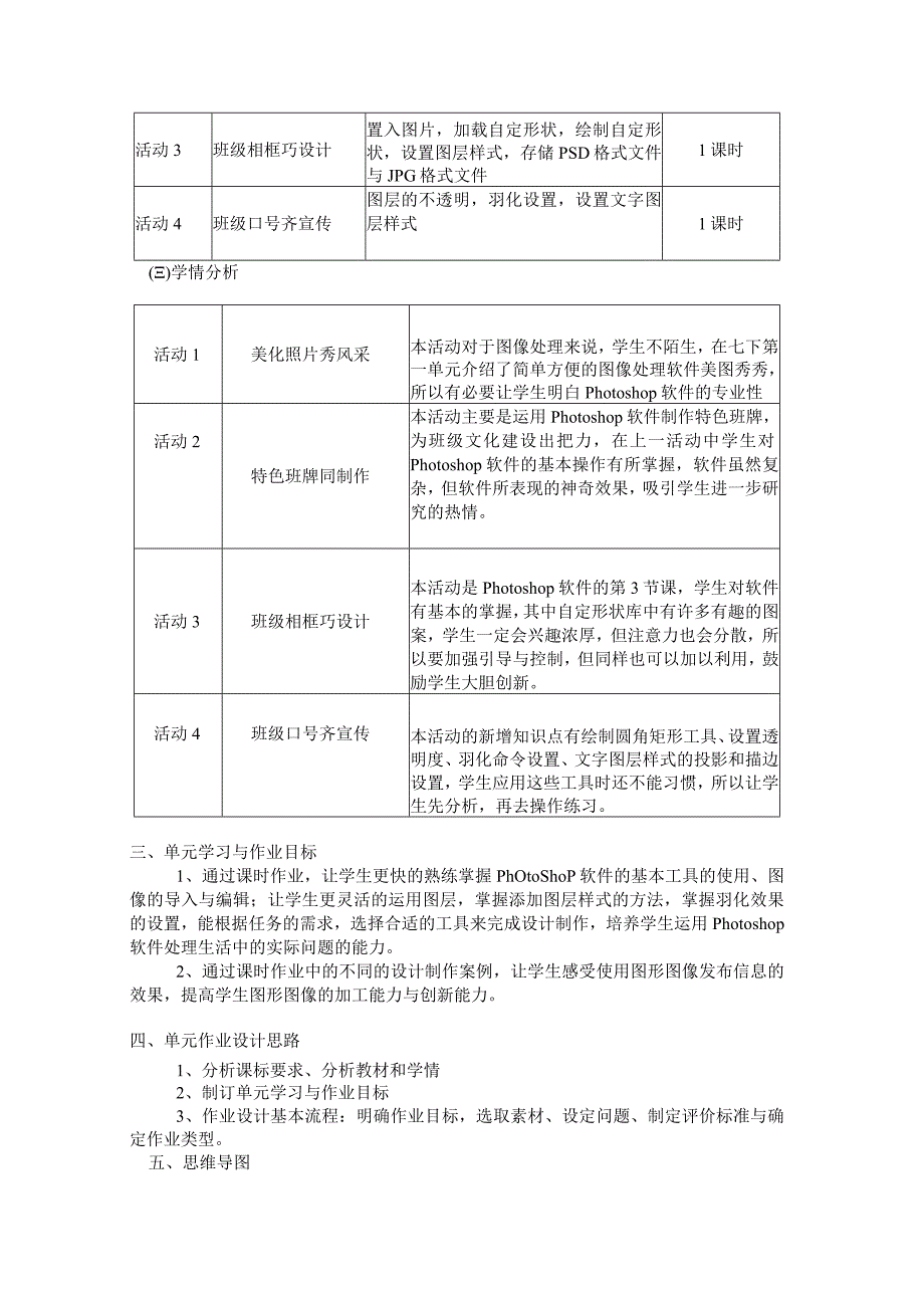 八年级上册信息技术《展示班级魅力》单元作业设计(优质案例18页).docx_第2页