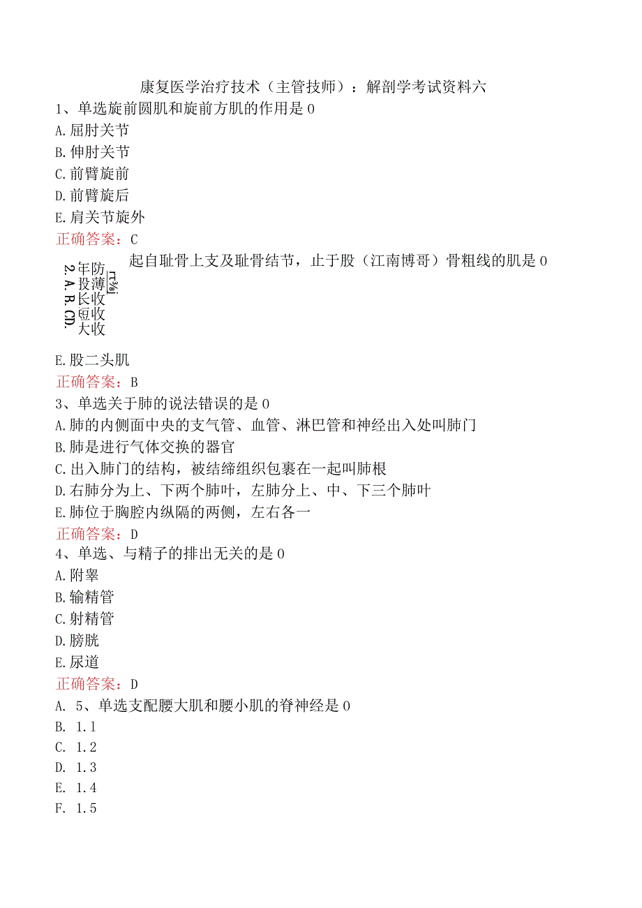 康复医学治疗技术(主管技师)：解剖学考试资料六.docx_第1页