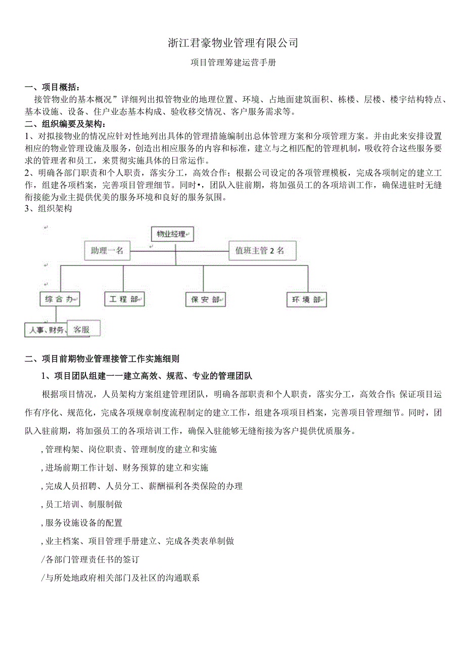 君豪物业项目筹建运营手册.docx_第1页