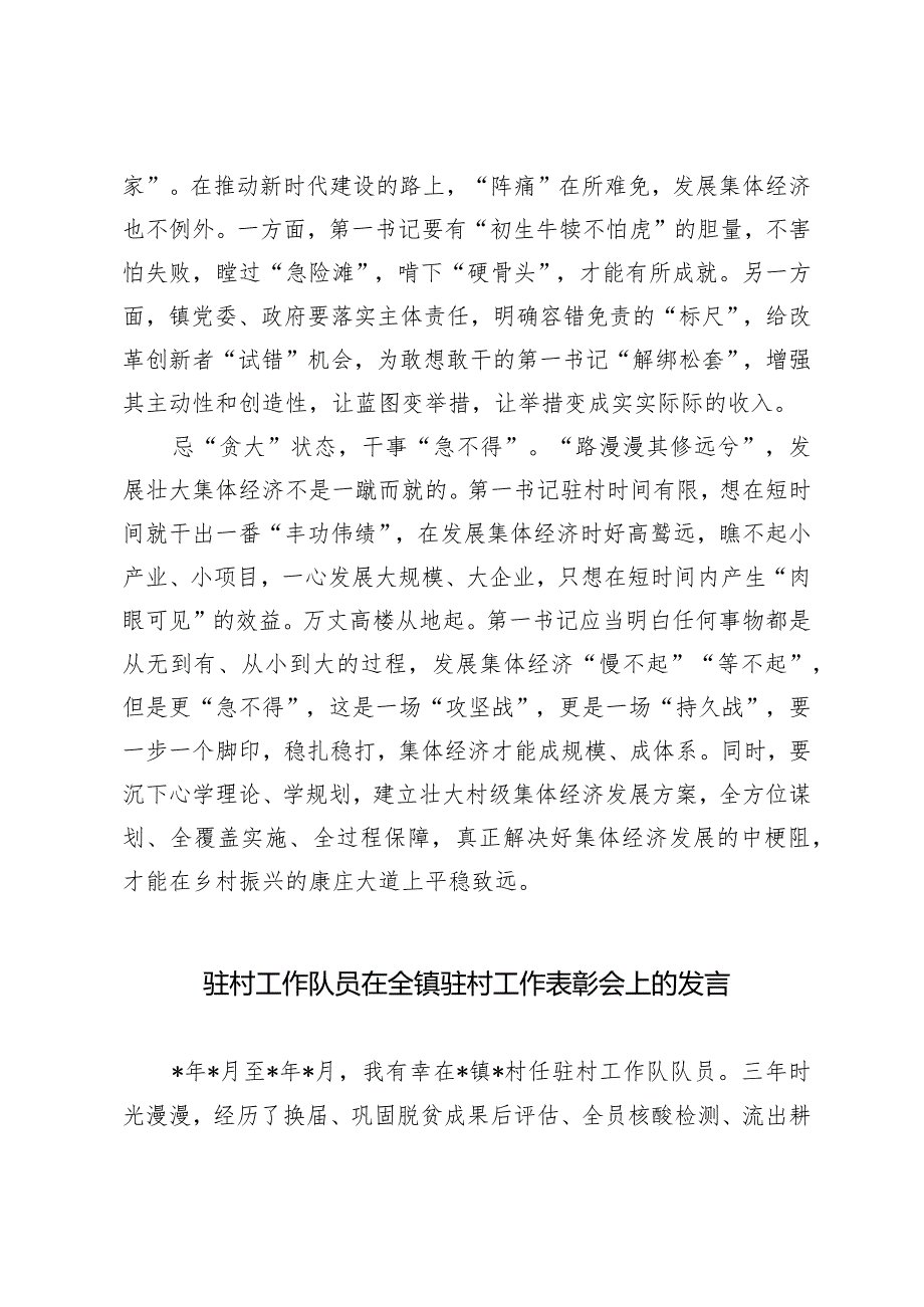 （3篇）驻村第一书记党校培训发言稿驻村工作表彰会上的发言驻村帮扶工作计划.docx_第3页