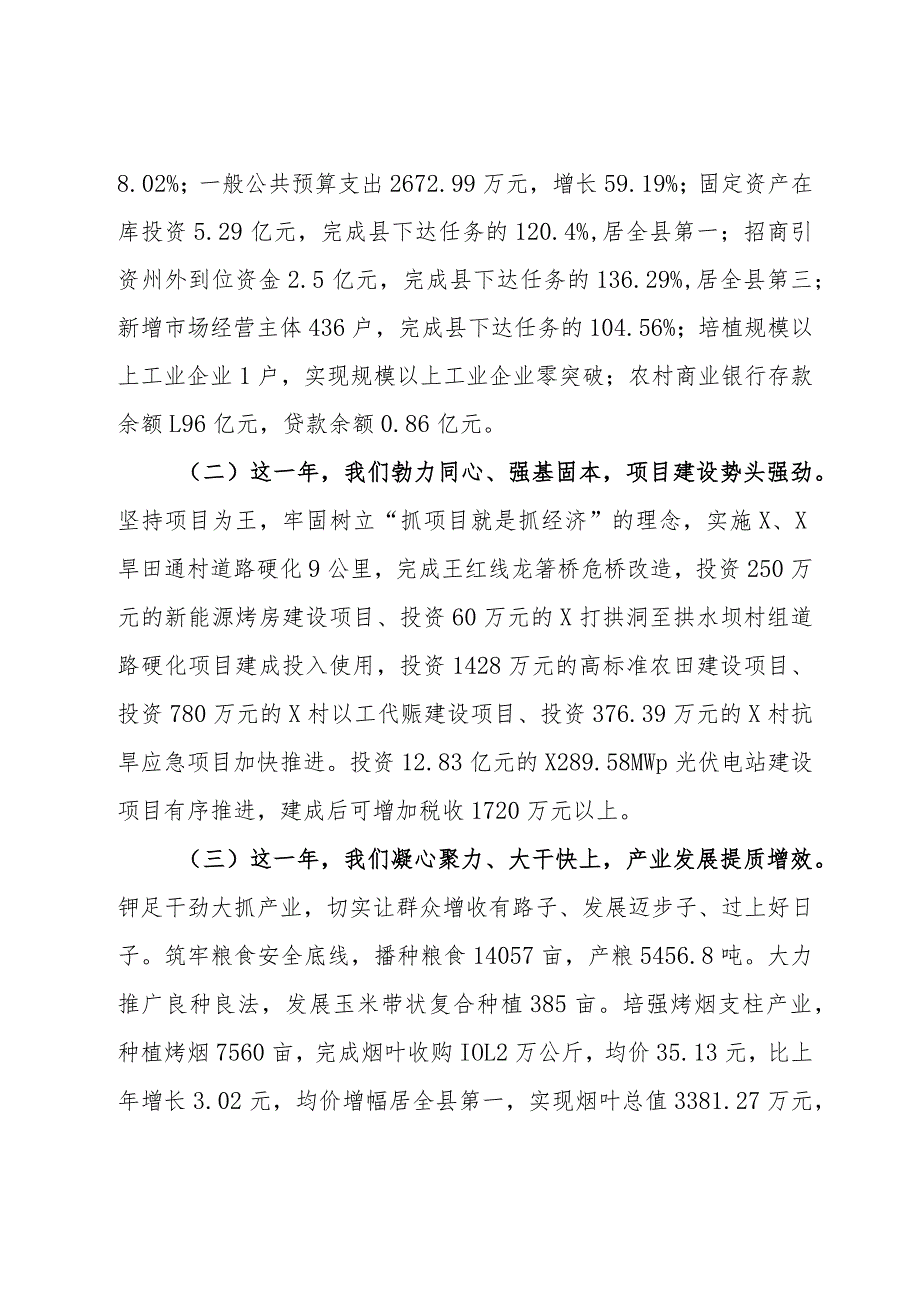 乡镇政府2024年度工作报告.docx_第2页