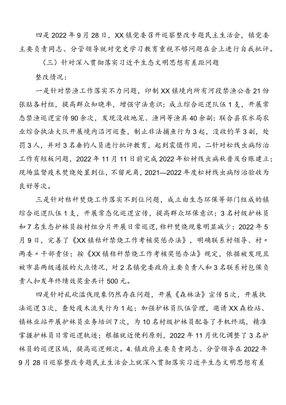 （八篇）落实第X轮巡察暨巡察反馈问题的通报.docx_第3页