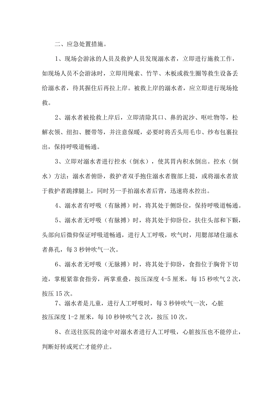 矿山淹溺事故现场处置方案.docx_第3页