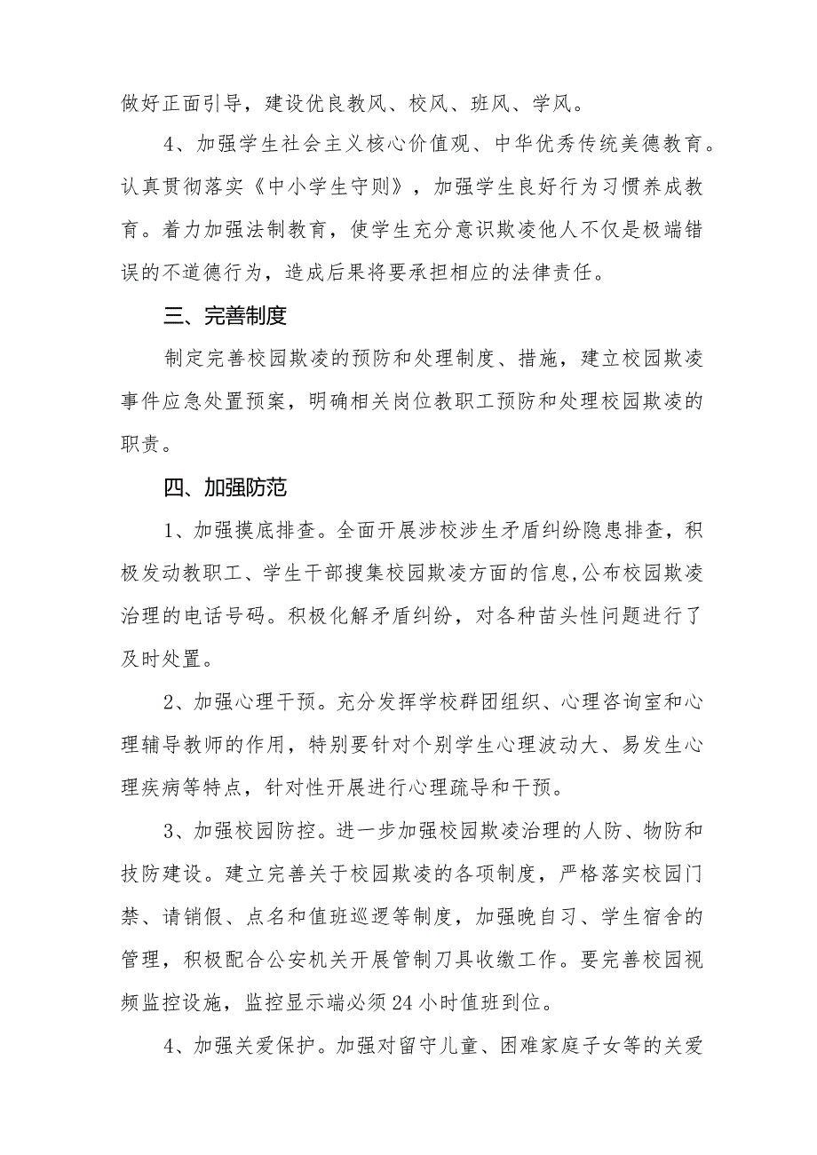 2024年小学预防校园欺凌专项整治自查报告十六篇.docx_第2页