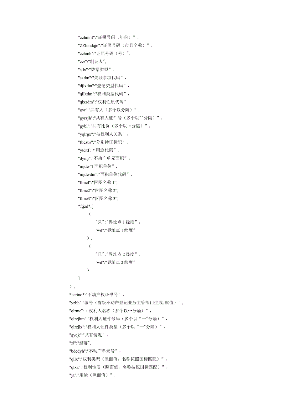 不动产登记电子证照接口调用申请表、接口信息.docx_第3页