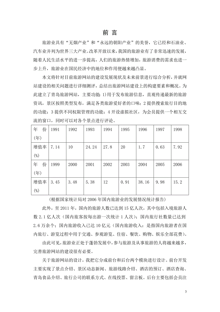 毕业设计（论文）-青岛旅游网站设计.doc_第3页