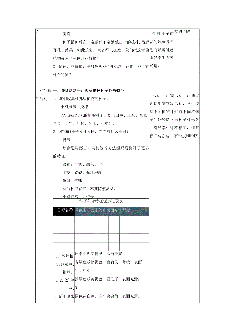 【大单元教学设计】1-1《种子里孕育着新生命》课时教案.docx_第2页