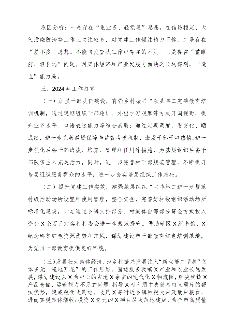 某镇党委书记2024年抓基层党建工作述职报告.docx_第3页