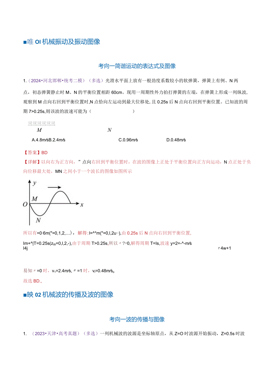 专题15机械振动与机械波（练习）（解析版）.docx_第2页