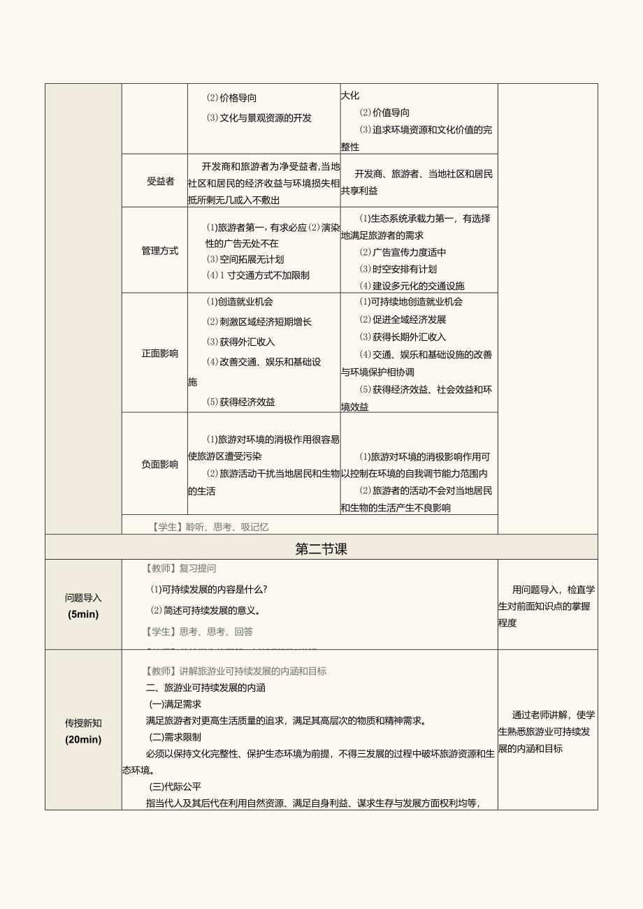 《旅游学概论》教案第17课旅游业的可持续发展（一）.docx_第3页