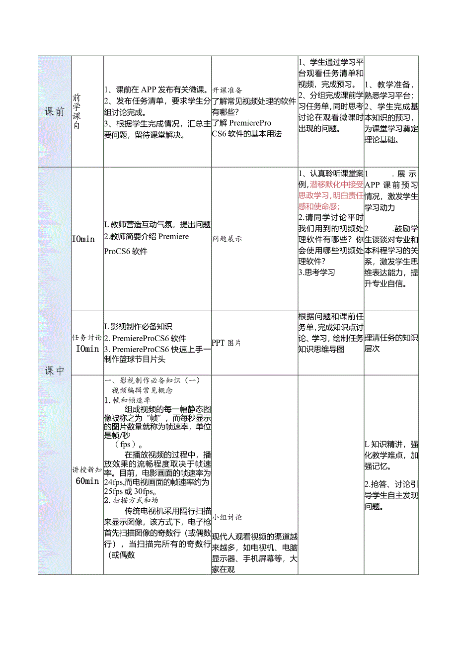 《影视制作案例教程——中文版PremiereProCS6实战精粹》教案第1章从零起步——PremiereProCS6快速上手.docx_第3页