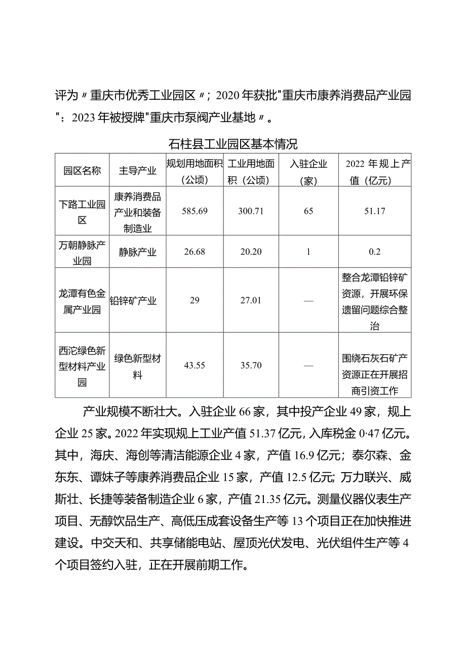 《石柱县工业园区产业发展规划（2023—2027年）》.docx_第3页