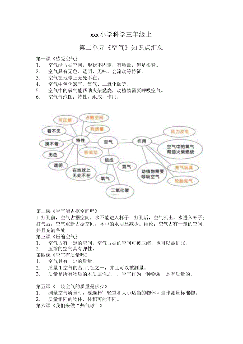 三年级上第2单元《空气》知识点公开课教案教学设计课件资料.docx_第1页