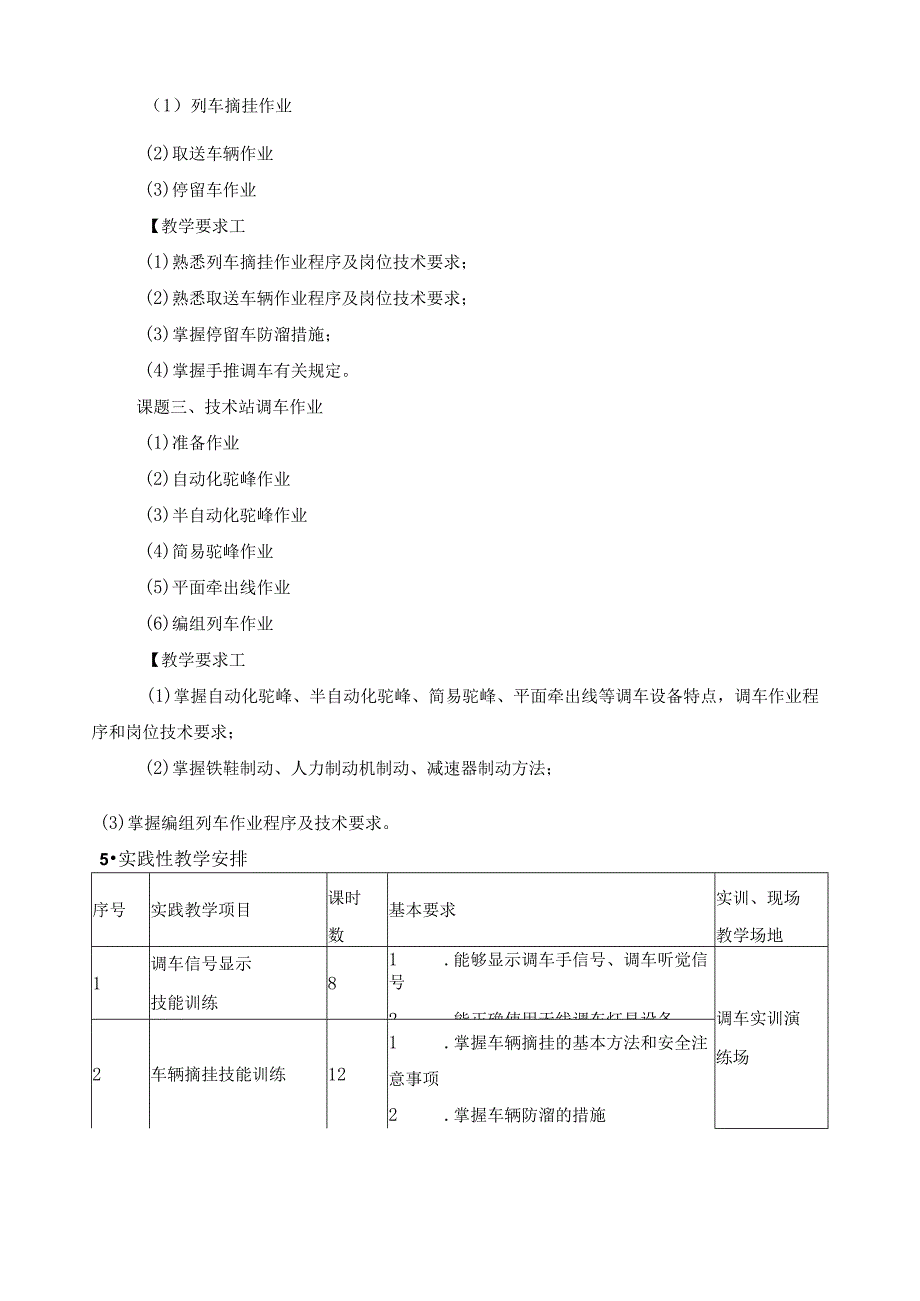 《铁路调车工作》课程大纲.docx_第2页