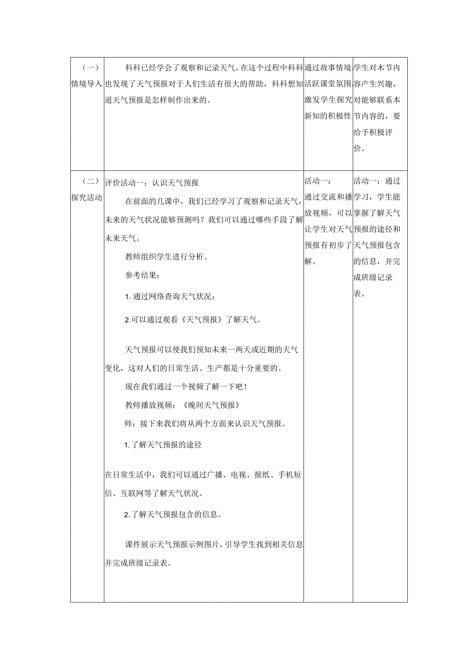 【大单元整体教学】教科版科学三上第三单元《天气》第8课天气预报是怎样做出来的.docx_第2页