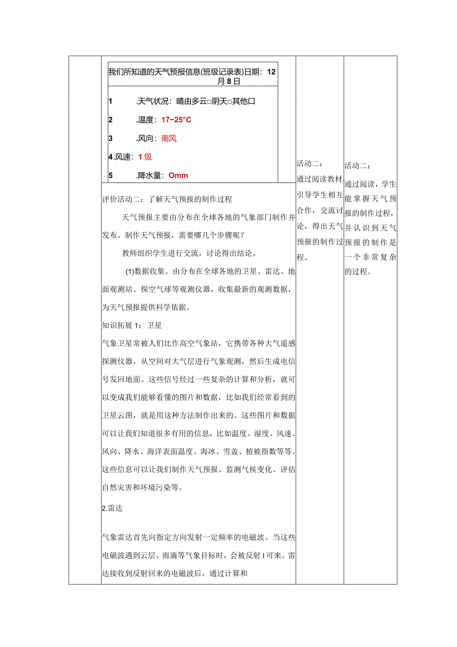 【大单元整体教学】教科版科学三上第三单元《天气》第8课天气预报是怎样做出来的.docx_第3页