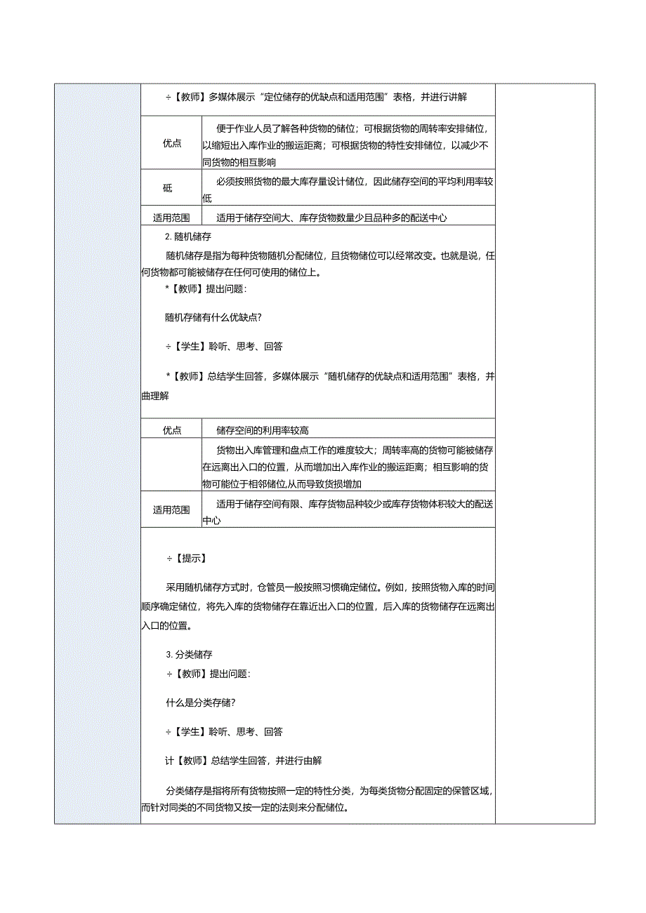 《配送中心运营管理实务》教案第9课掌握储存作业管理.docx_第2页