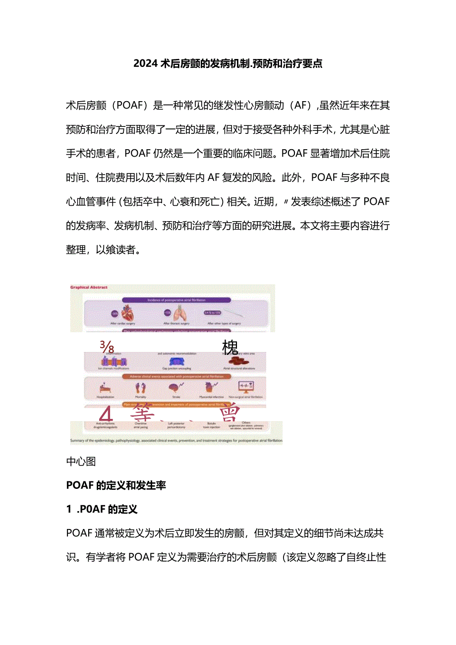 2024术后房颤的发病机制、预防和治疗要点.docx_第1页