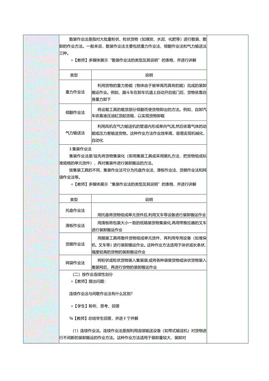 《配送中心运营管理实务》教案第17课认识装卸搬运作业.docx_第3页