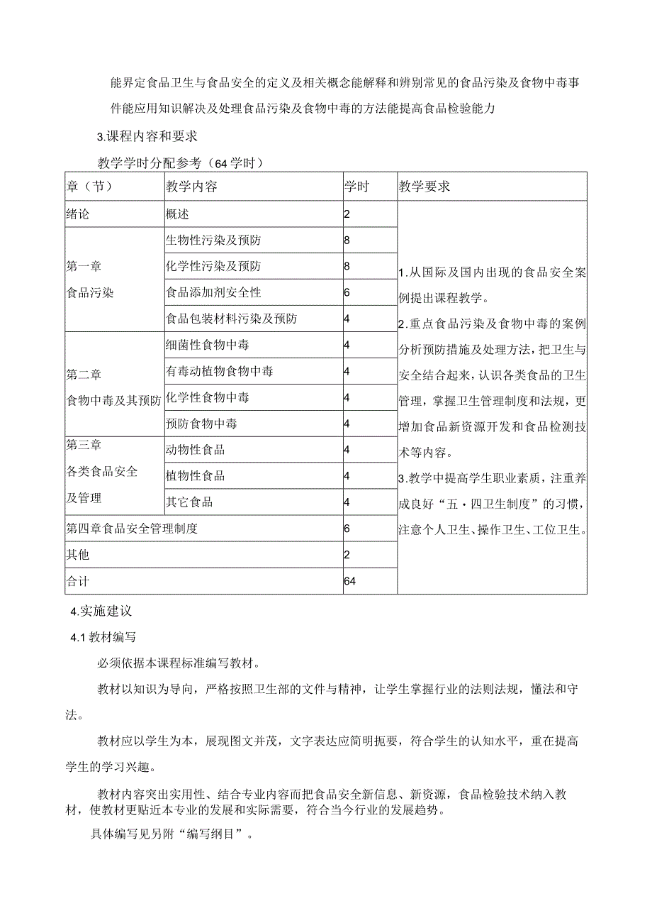 《食品卫生与安全》课程标准.docx_第2页