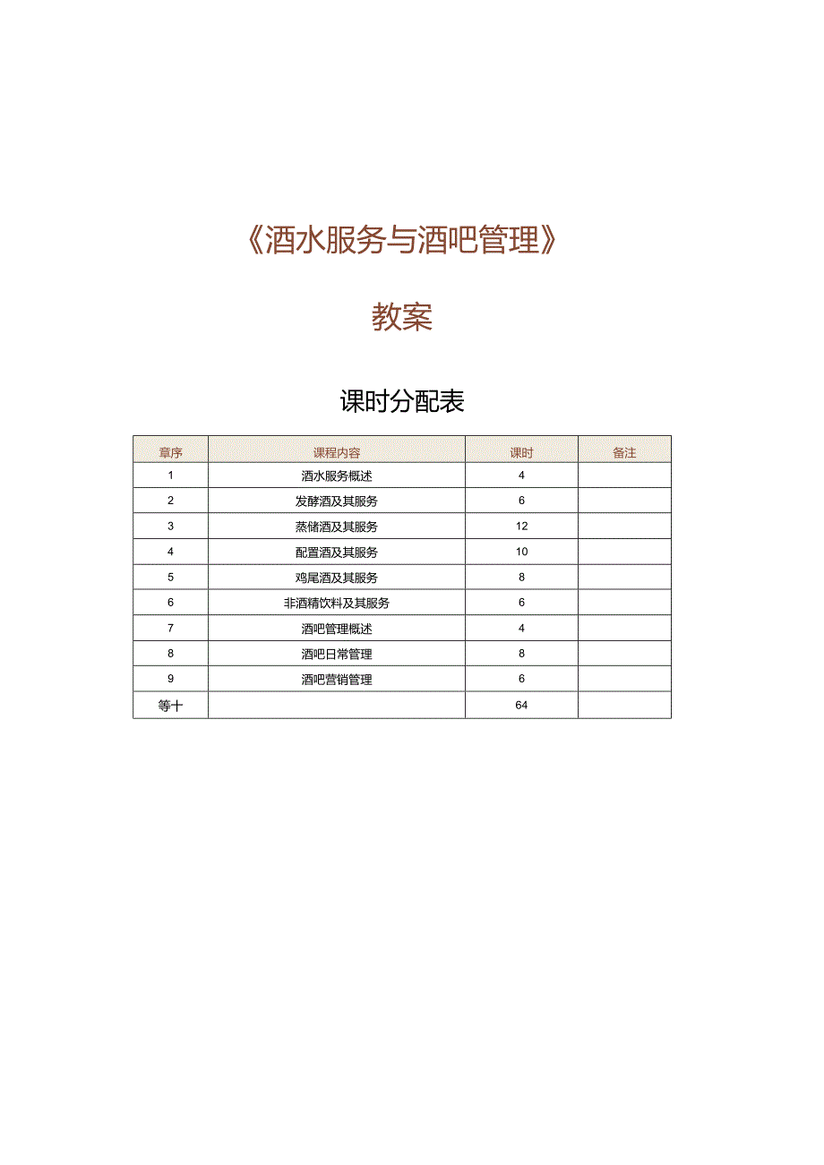 《酒水服务与酒吧管理》教案第1课酒水服务概述（一）.docx_第1页