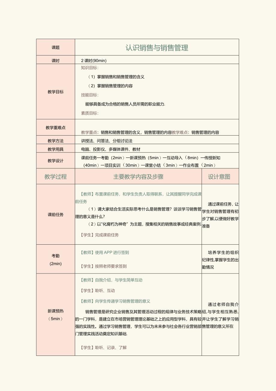 《销售管理实务》教案第1课认识销售与销售管理.docx_第2页