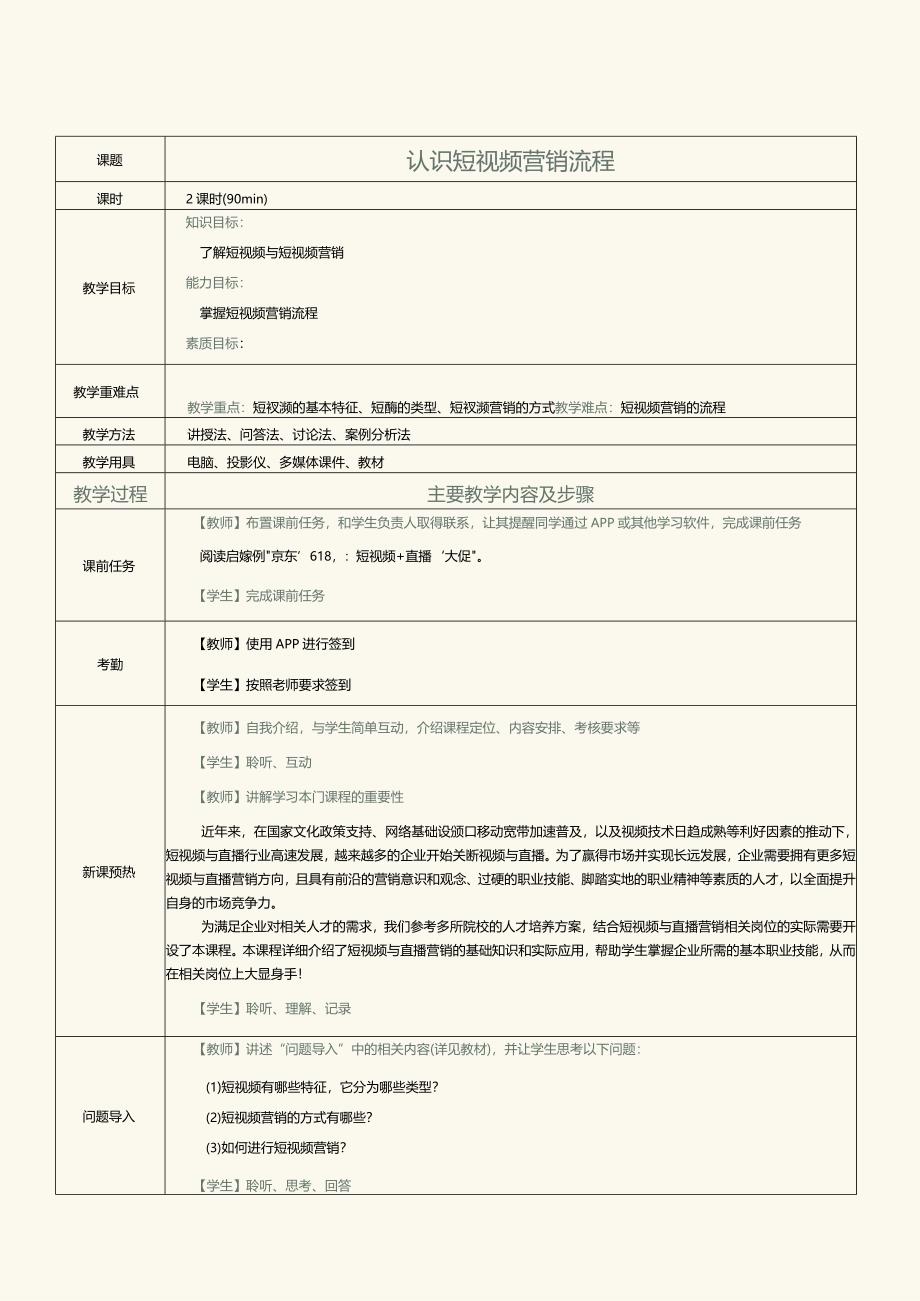 《短视频与直播营销》教案第1课认识短视频营销流程.docx_第2页