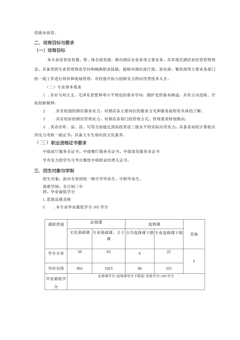 2024级酒店管理专业教学计划.docx_第2页