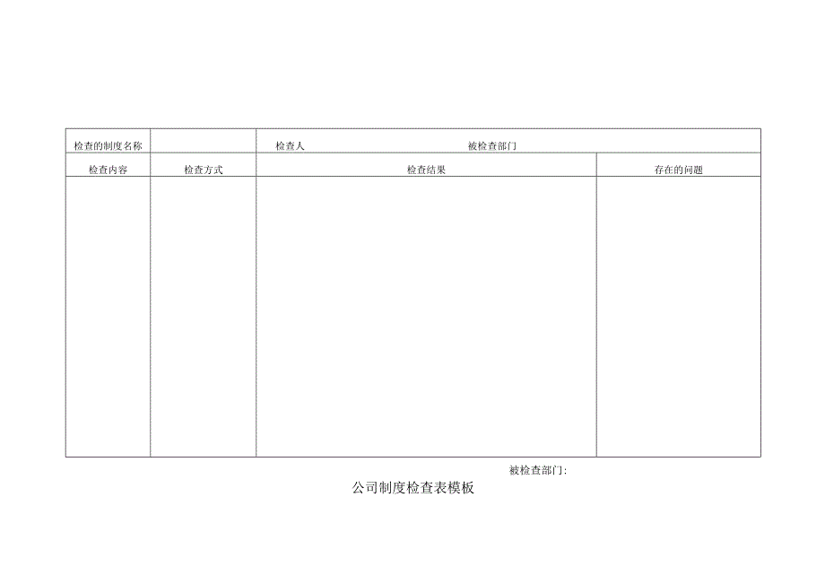 公司制度检查表模板.docx_第1页